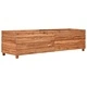 Повдигната леха 150x40x38 см рециклирано тиково дърво и стомана