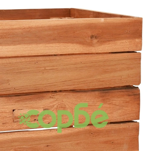 Повдигната леха 150x40x38 см рециклирано тиково дърво и стомана ➤ топ цена ➤ sorbe.bg