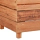 Повдигната леха 150x40x38 см рециклирано тиково дърво и стомана