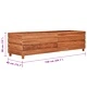 Повдигната леха 150x40x38 см рециклирано тиково дърво и стомана