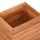 Повдигната леха 50x40x55 см рециклирано тиково дърво и стомана