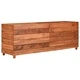 Повдигната леха 150x40x55 см рециклирано тиково дърво и стомана