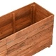 Повдигната леха 150x40x55 см рециклирано тиково дърво и стомана