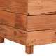 Повдигната леха 150x40x55 см рециклирано тиково дърво и стомана