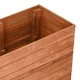 Повдигната леха 150x40x72 см рециклирано тиково дърво и стомана
