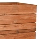 Повдигната леха 150x40x72 см рециклирано тиково дърво и стомана