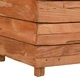Повдигната леха 150x40x72 см рециклирано тиково дърво и стомана