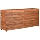 Повдигната леха 150x40x72 см рециклирано тиково дърво и стомана