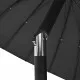 Градински чадър с алуминиев прът, 270 см, антрацит