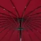 Градински чадър с алуминиев прът, 270 см, бордо червен