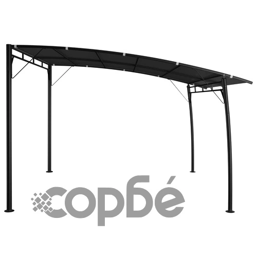 Градинска тента сенник, 3x3x2,55 м, антрацит ➤ топ цена ➤ sorbe.bg