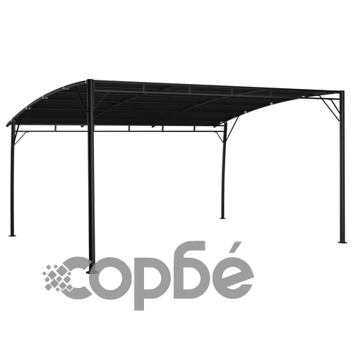 Градинска тента сенник, 4x3x2,55 м, антрацит ➤ топ цена ➤ sorbe.bg