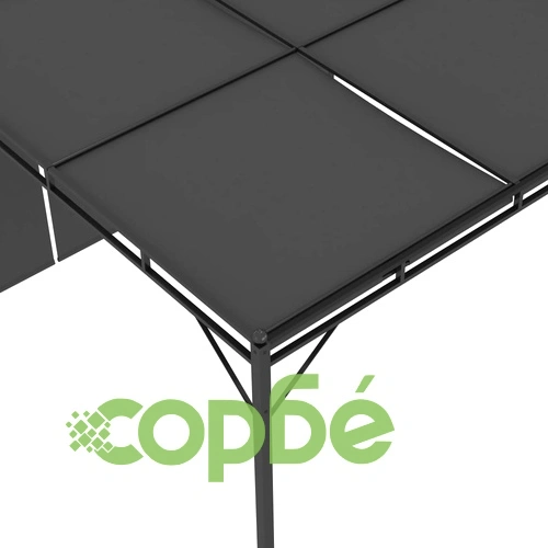 Градинска шатра със странична завеса 3x3x2,25 м антрацит ➤ топ цена ➤ sorbe.bg