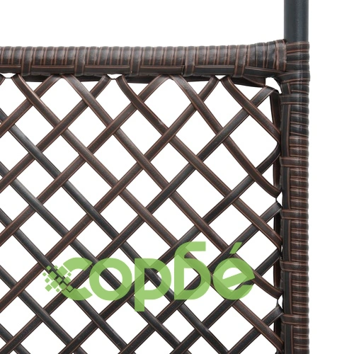 Параван за стая, 6 панела, полиратан, кафяв, 360x200 см ➤ топ цена ➤ sorbe.bg