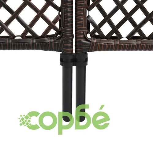 Параван за стая, 6 панела, полиратан, кафяв, 360x200 см ➤ топ цена ➤ sorbe.bg