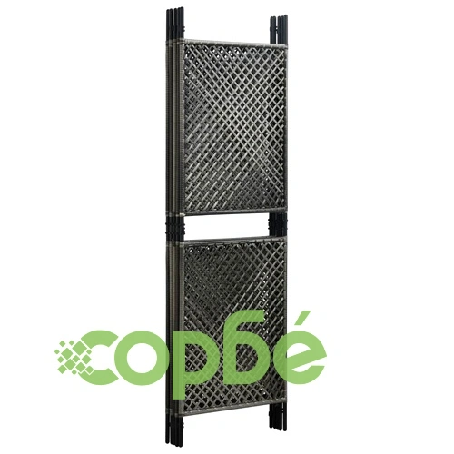 Параван за стая, 5 панела, полиратан, антрацит, 300x200 см ➤ топ цена ➤ sorbe.bg