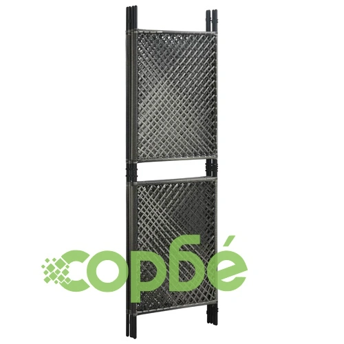 Параван за стая, 4 панела, полиратан, антрацит, 240x200 см ➤ топ цена ➤ sorbe.bg