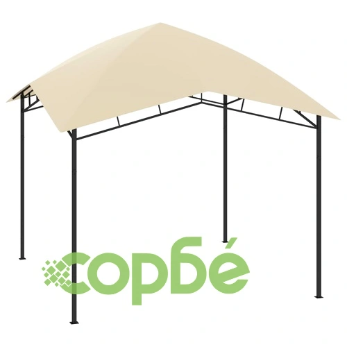 Градинска беседка, 3x3x2,9 м, кремава, 180 г/м² ➤ топ цена ➤ sorbe.bg
