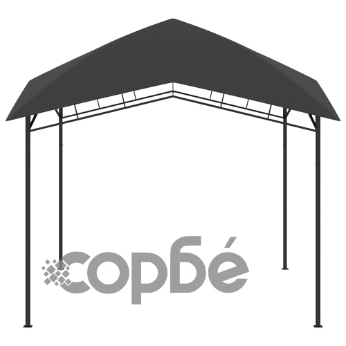 Градинска беседка, 3x3x2,9 м, антрацит, 180 г/м² ➤ топ цена ➤ sorbe.bg