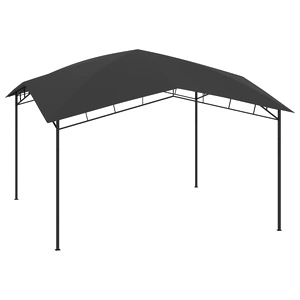Градинска беседка, 4x4x2,9 м, антрацит, 180 г/м²