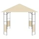 Градинска беседка, 3x3x2,6 м, кремава, 160 г/м²