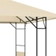 Градинска беседка, 3x3x2,6 м, кремава, 160 г/м²