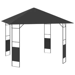 Градинска беседка, 3х3 м, антрацит, 160 г/м²