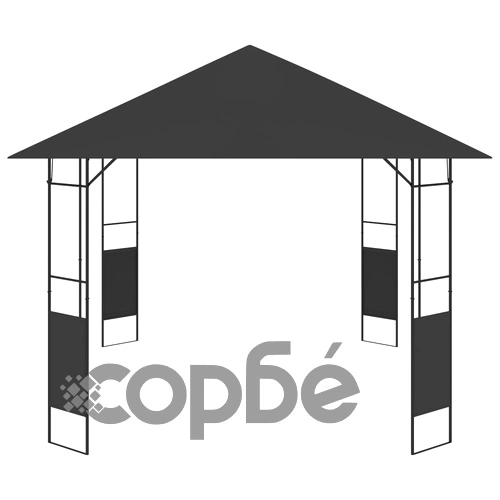 Градинска беседка, 4x3 м, антрацит, 160 г/м² ➤ топ цена ➤ sorbe.bg