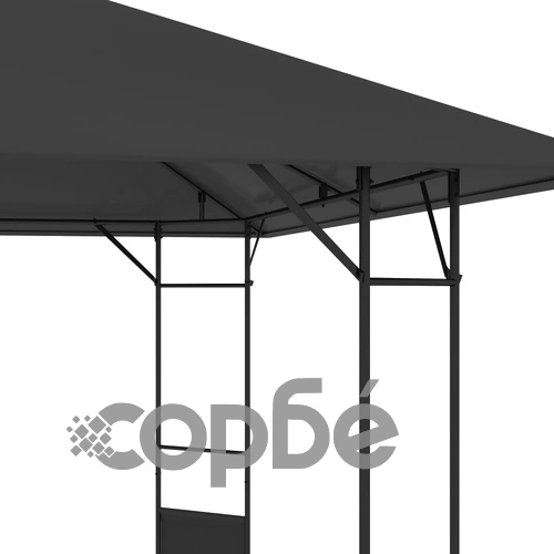 Градинска беседка, 4x3 м, антрацит, 160 г/м² ➤ топ цена ➤ sorbe.bg