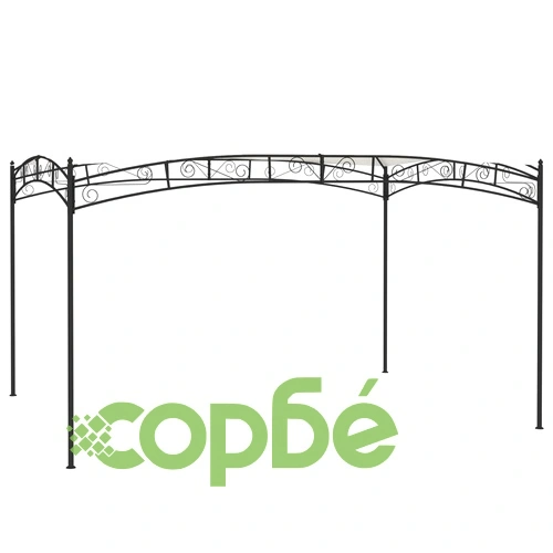 Градинска беседка, 4x3 м, кремава, 180 г/м² ➤ топ цена ➤ sorbe.bg