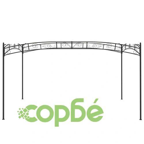 Градинска беседка, 4x3 м, кремава, 180 г/м² ➤ топ цена ➤ sorbe.bg