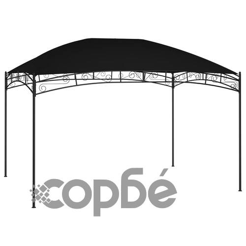 Градинска беседка, 4x3 м, антрацит, 180 г/м² ➤ топ цена ➤ sorbe.bg