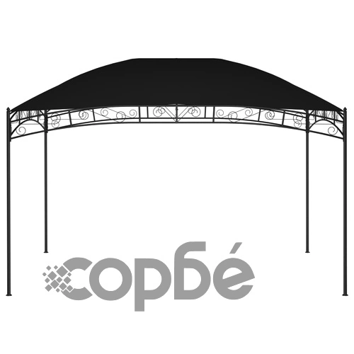 Градинска беседка, 4x3 м, антрацит, 180 г/м² ➤ топ цена ➤ sorbe.bg