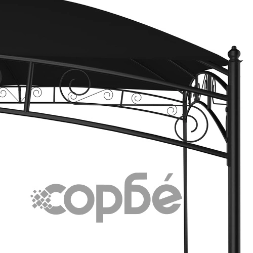 Градинска беседка, 4x3 м, антрацит, 180 г/м² ➤ топ цена ➤ sorbe.bg