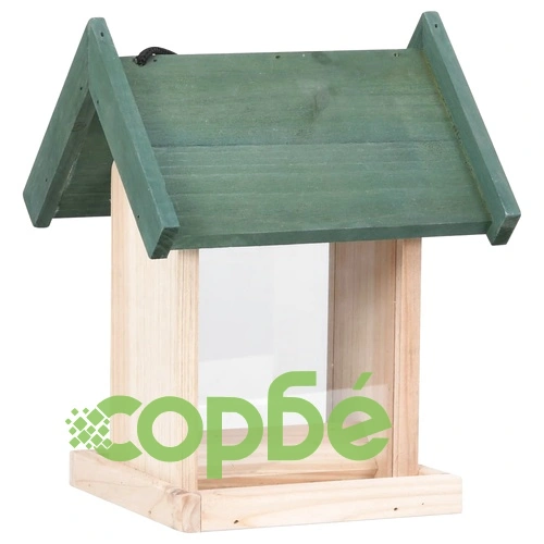 Хранилки за птици, 4 бр, чамово дърво ➤ топ цена ➤ sorbe.bg
