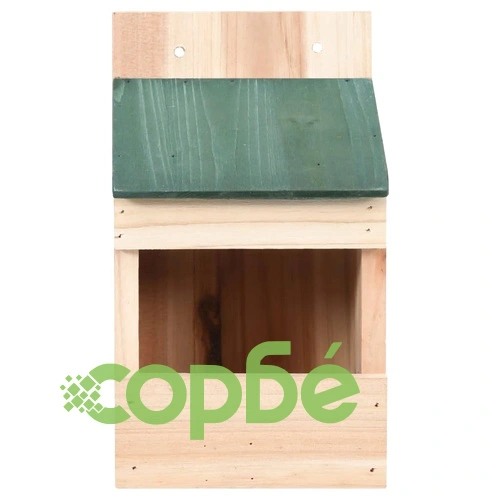 Къщи за птици, 4 бр, 12x16x20  см, чам ➤ топ цена ➤ sorbe.bg