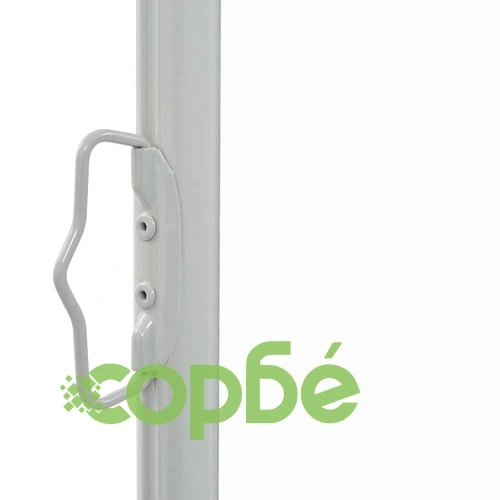 Прибираща се дворна странична тента, 60x300 см, кремава ➤ топ цена ➤ sorbe.bg