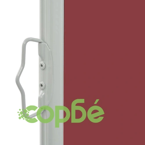 Прибираща се дворна странична тента, 60x300 см, кафява ➤ топ цена ➤ sorbe.bg