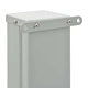 Прибираща се дворна странична тента, 80x300 см, черна