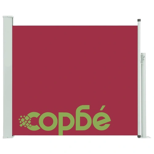 Прибираща се странична тента, 100х300 см, червена ➤ топ цена ➤ sorbe.bg