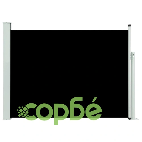 Прибираща се странична тента, 100x500 см, черна ➤ топ цена ➤ sorbe.bg