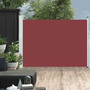 Прибираща се странична тента, 100x500 см, кафява