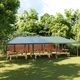 Професионална парти шатра, 4x9 м, зелена, 90 г/м²