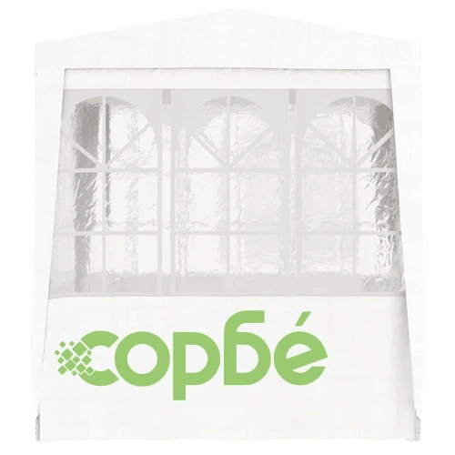 Професионална парти шатра със стени 2x2 м бяла 90 г/м² ➤ топ цена ➤ sorbe.bg