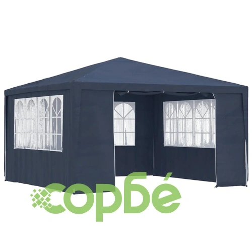 Професионална парти шатра със стени 4x4 м синя 90 г/м² на топ цена от sorbe.bg Професионална парти шатра със стени 4x4 м синя 90 г/м² ➤ топ цена ➤ sorbe.bg