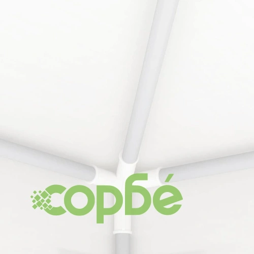Професионална парти шатра със стени 4x9 м бяла 90 г/м² ➤ топ цена ➤ sorbe.bg