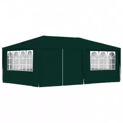 Професионална парти шатра със стени 4x6 м зелена 90 г/кв.м.
