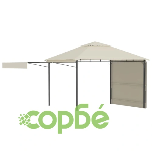 Шатра с двойно разтегаем покрив, 3x3x2,75 м, таупе, 180 г/м² ➤ топ цена ➤ sorbe.bg