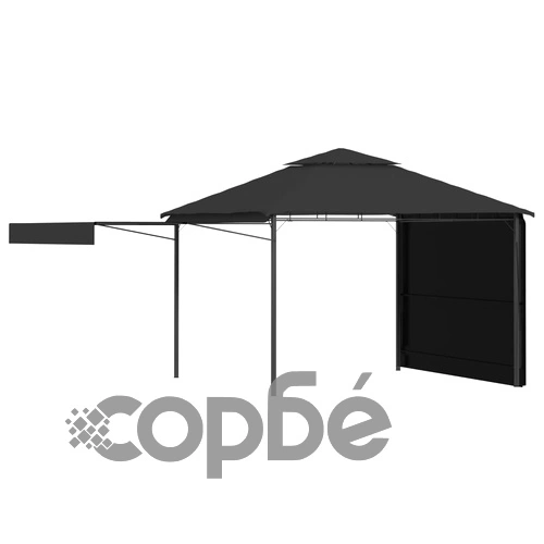 Шатра с двойно разтегаем покрив 3x3x2,75 м антрацит 180 г/м² ➤ топ цена ➤ sorbe.bg