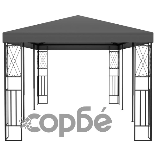 Шатра, 3х6 м, антрацит, текстил ➤ топ цена ➤ sorbe.bg